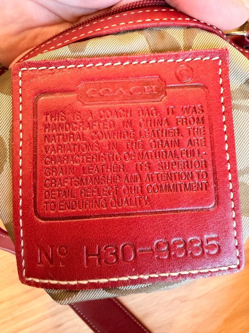 Coach Legacy Vintage Red Leather Saddle Studio Flap Crossbody Bag 9335 - Picture 14 of 14